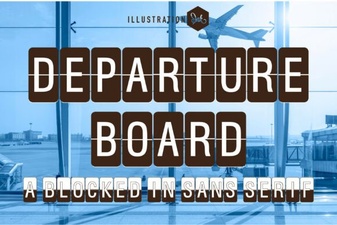 Design with Vintage Departure Board Fonts