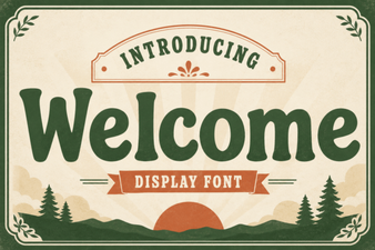 Design Your Welcome with a Creative Font