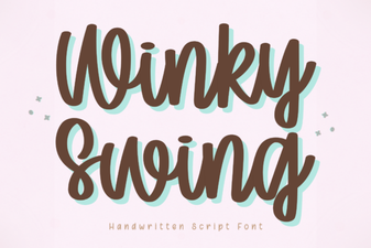 The Winky Swing Font for Creative Projects
