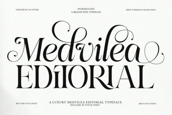 Medvilea Font: Editorial Designs and Creative Projects